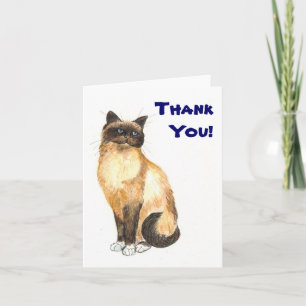 Cat 'Tack' Notecard Tack Kort