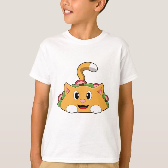 Cat Taco T Shirt (Framsida)
