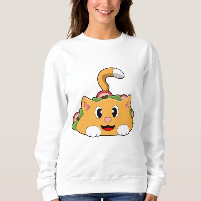 Cat Taco T Shirt (Framsida)