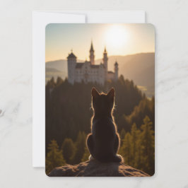 Cat Tales and Castles - Felini's Bavarian Escape Julkort