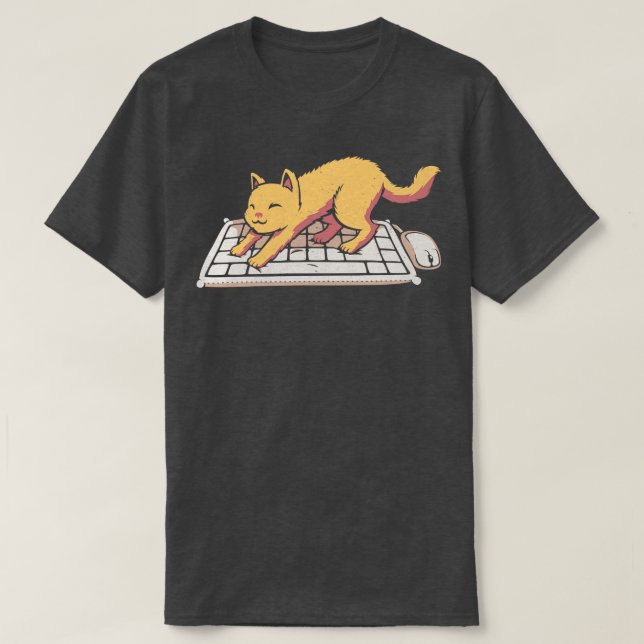 Cat Tangentbord No Personal Space T Shirt (Design framsida)