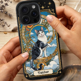 Cat Tarot Card-Personlig iPhone 16 Pro Fodral
