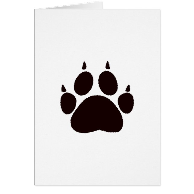 Cat Tass avtryck Hälsningskort (Framsidan)