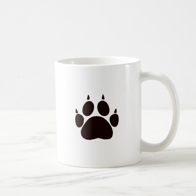 Cat Tass avtryck Kaffemugg (Höger)