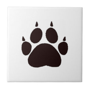 Cat Tass avtryck Kakelplatta