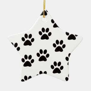 Cat Tass avtryck Star Ornament