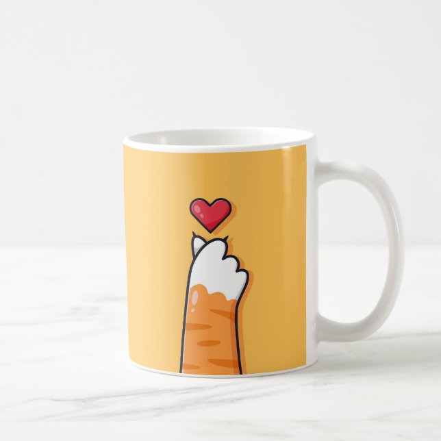 Cat Tass Heart Mugg - A PurrFect way to Show Kärle (Höger)
