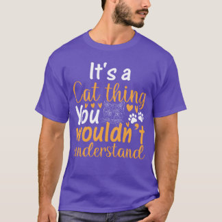 Cat Tassar Cat Lover, som du skulle vilja. T Shirt
