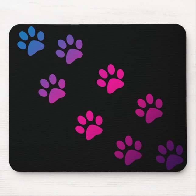 Cat Tassar Rosa Blue Lila Ombre Black Cute Musmatta (Framsidan)
