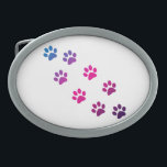 Cat Tassar Rosa Lila Blue Ombre<br><div class="desc">Ett spår av färglöst katttassar som görs i en rosa-,  blått- och lila-gradient på ett låsbeslag i bälte. Underbar för katt eller djurälskare i ditt liv!</div>