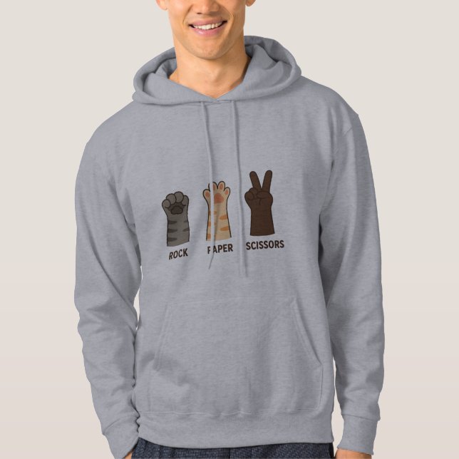 Cat Tassar Sten Pappra sax Hoodie (Framsida)