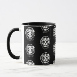 Cat Taurus Zodiac Black Mugg