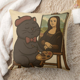 Cat teckning Mona Kudde