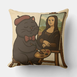 Cat teckning Mona Kudde