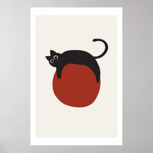 Cat Teckning Poster