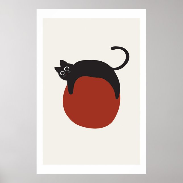 Cat Teckning Poster (Framsidan)