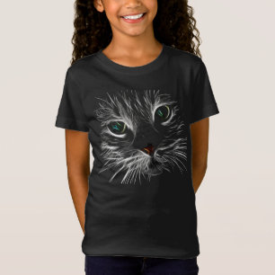 Cat Teckning T-Shirt