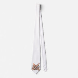 Cat Teckning Tie Slips