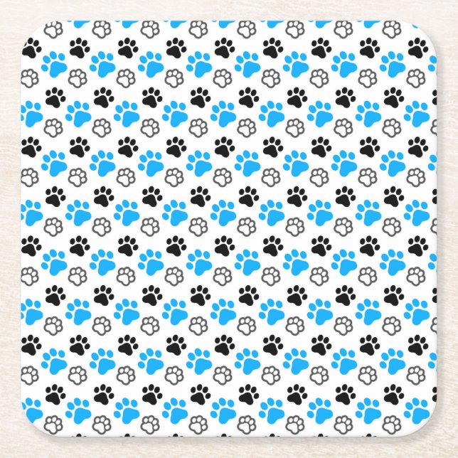 Cat Teckning Underlägg Papper Kvadrat (Framsidan)