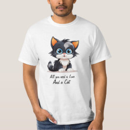 Cat Tee by NickysArt