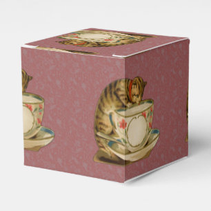 Cat Tekopp Cute Cute Vintage Victorian Presentaskar