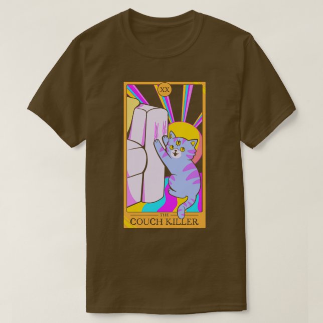 Cat the Couch Killer by Tobe Fonseca T Shirt (Design framsida)