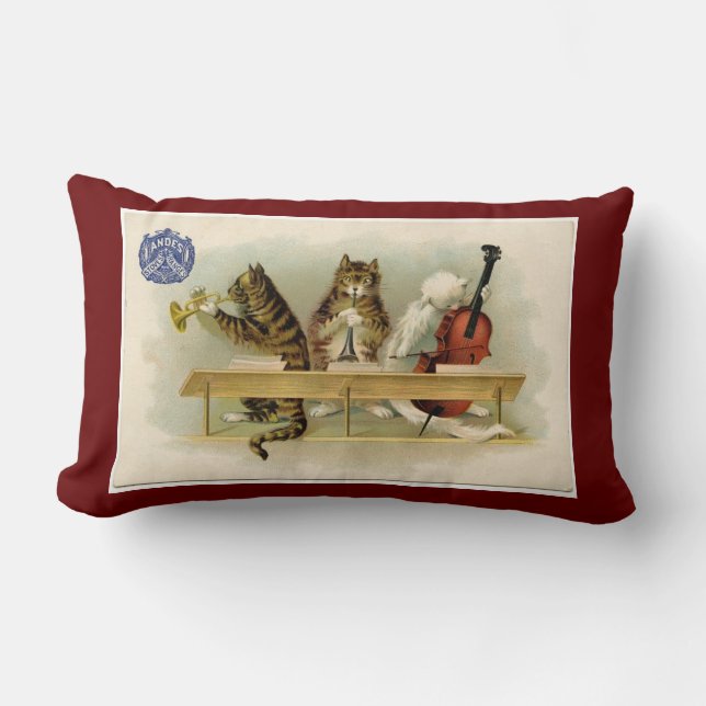 "Cat & The Fiddle" Kuddinkast Lumbarkudde (Framsida)