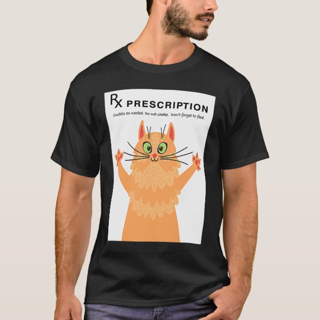 Cat Therapy T Shirt (Framsida)