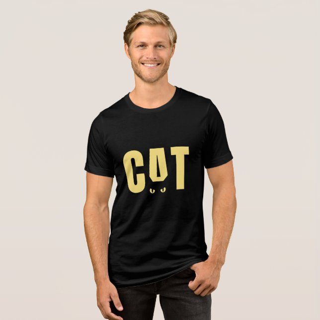 Cat-Thned T Shirt (Framsida Full)