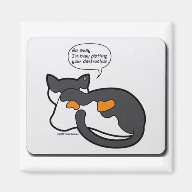 Cat Thoughts Magnet (Framsidan)