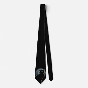 Cat Ties Snyggt Black Cat Ties Cat Lover-gåvor Slips
