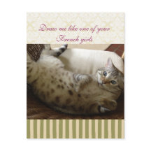 Cat Titanic Quote Brocade Rand Notecard