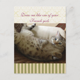 Cat Titanic Quote Brocade Rand Notecard
