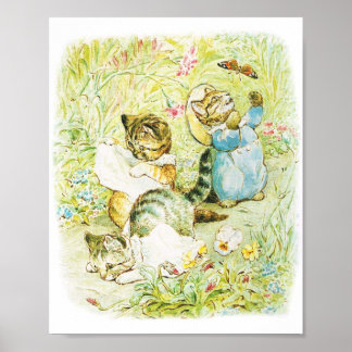 Cat Tom Kitten Poster för Baby & Nursery wall
