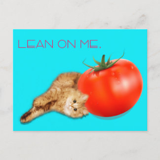 Cat & Tomato Postcard /　猫＆トマト　ポストカード Vykort