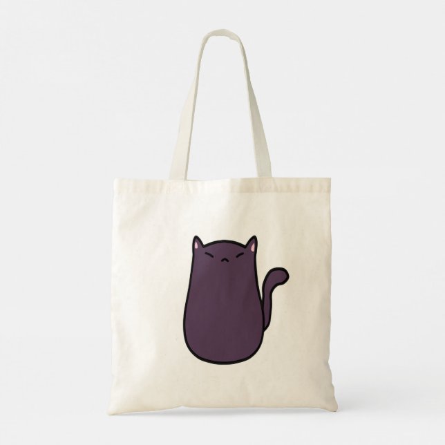 Cat Tote Bag Tygkasse (Baksida)