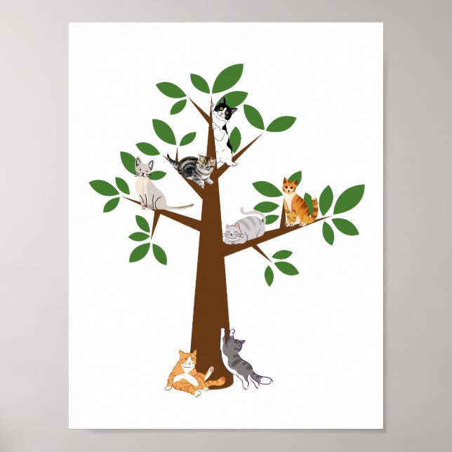 Cat Träd Poster (Framsidan)