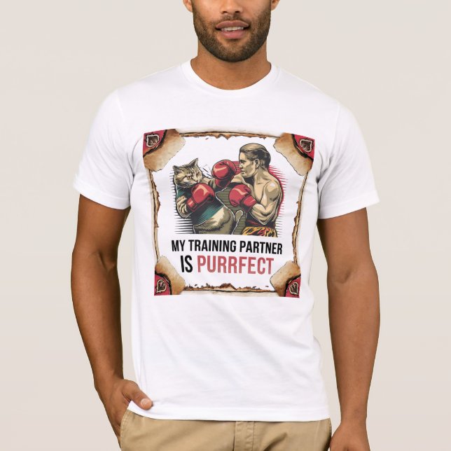 Cat Training Partner Classic T-Shirt - Muay Thai (Framsida)