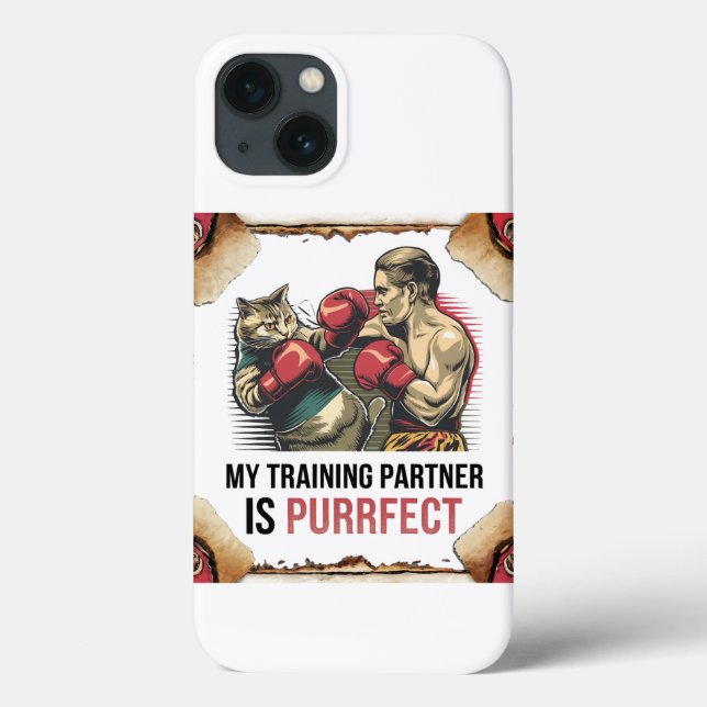 Cat Training Partner Iphone case - Muay Thai (Baksida)