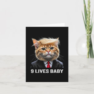 Cat Trump 9 Lives Baby Trump 2024 Win Victory Winn Kort
