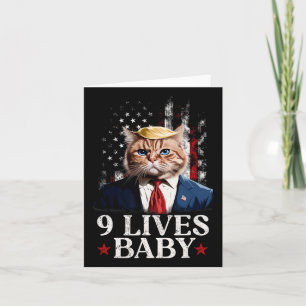 Cat Trump 9 Lives Baby Trump 2024 Win Victory Winn Kort