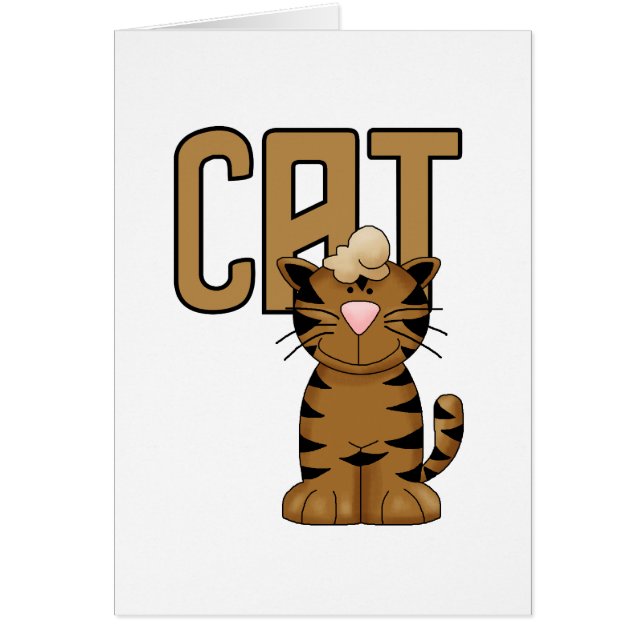 Cat Tshirts och presenter Hälsningskort (Framsidan)