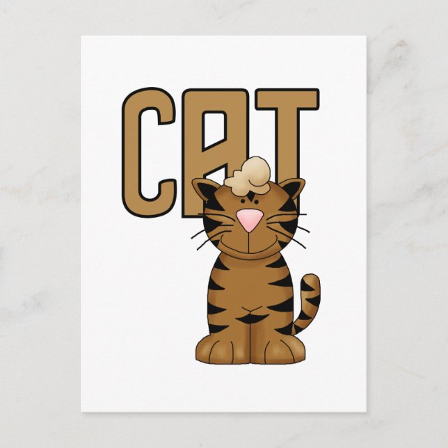 Cat Tshirts och presenter Vykort (Framsida)