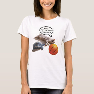 CAT TURTLE OCH BASKETBALL T SHIRT