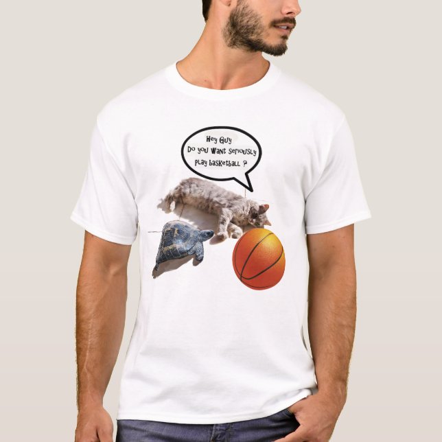 CAT TURTLE OCH BASKETBALL T SHIRT (Framsida)