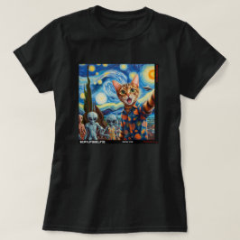 Cat UFO Selfie: Gift från kattens nummer 01 T Shirt