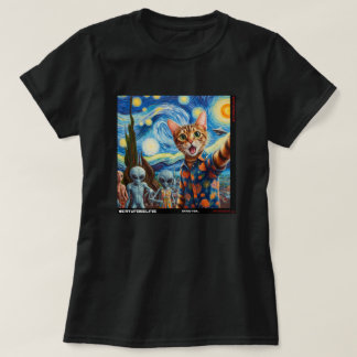 Cat UFO Selfie: Gift från kattens nummer 01 T Shirt