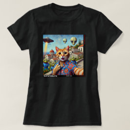 Cat UFO Selfie: Gift från kattens nummer 03 T Shirt
