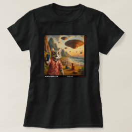 Cat UFO Selfie: Gift från kattens nummer 04 T Shirt