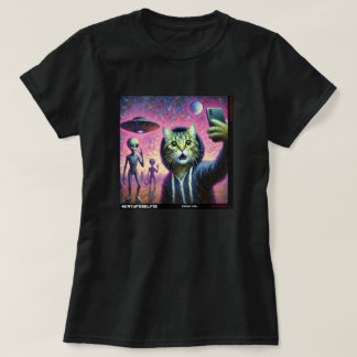 Cat UFO Selfie: Gift från kattens nummer 05 T Shirt
